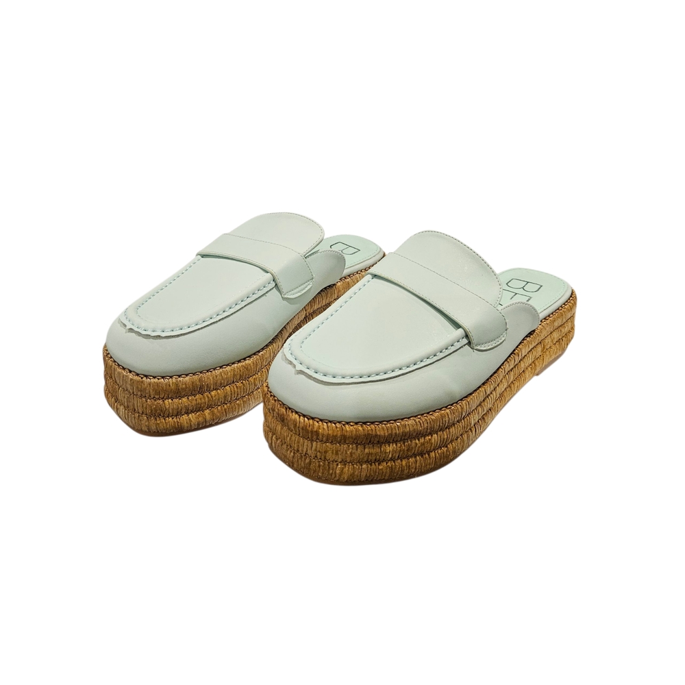 NWT - Women's Light Blue Espadrille Loafers - Size 9 - Picture 1 of 13